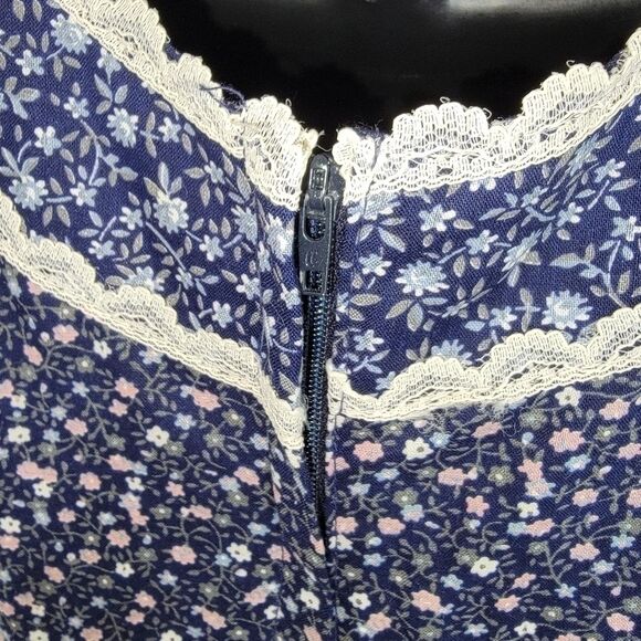 Gunne Sax by Jessica floral dress prairie vintage size 7 - Picture 9 of 14
